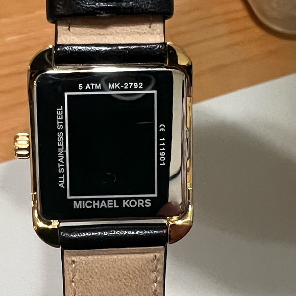 EUC Lake Gold-Tone and Black Leather Wrap Watch - Picture 10 of 16